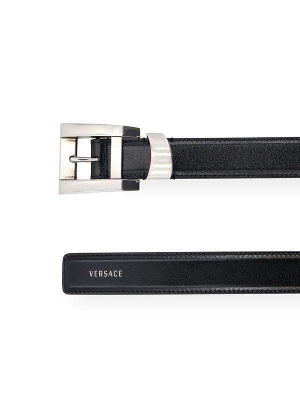 Versace Black Leather Belts - Image 2