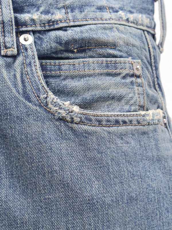 Rick Owens Drkshdw Blue Denim Pants - Image 3