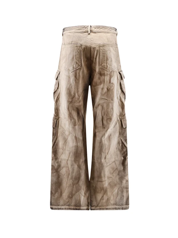 Rick Owens Drkshdw Brown Denim Pants - Image 2