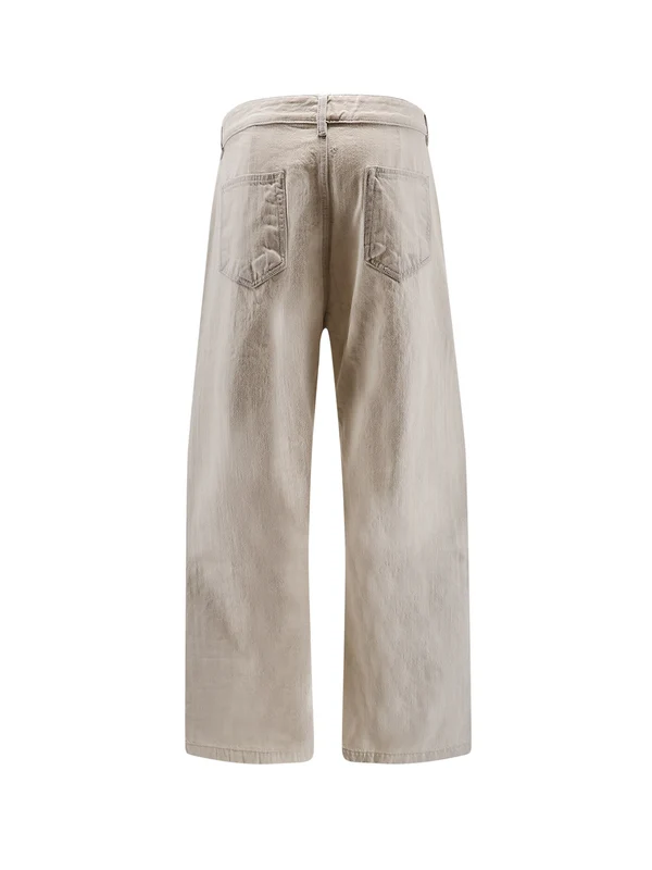 Rick Owens Drkshdw Beige Denim Pants - Image 2