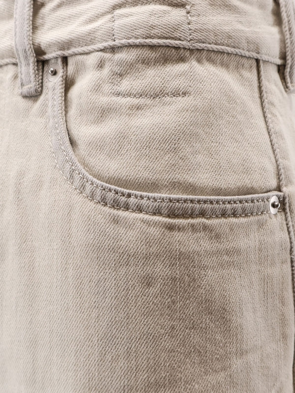 Rick Owens Drkshdw Beige Denim Pants - Image 3