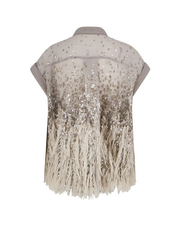 Brunello Cucinelli Beige Shirts & Blouses - Image 2