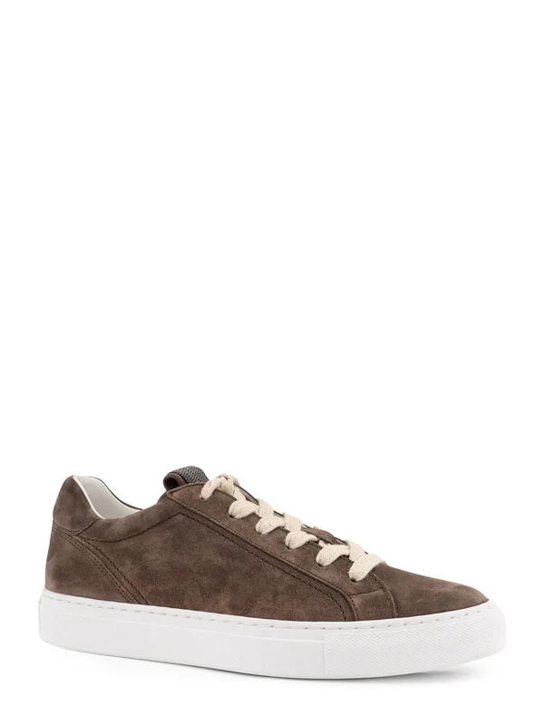 Brunello Cucinelli Brown Low Top Sneakers - Image 2