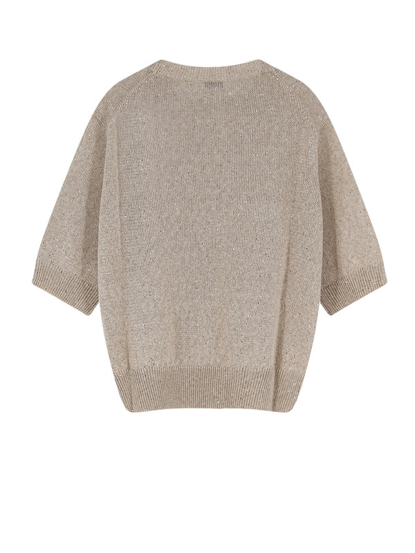Brunello Cucinelli Beige Knitted - Image 2