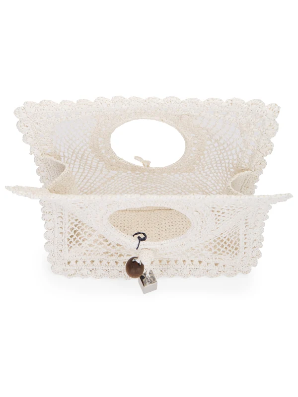 Jacquemus Ivory Tote Bags - Image 4