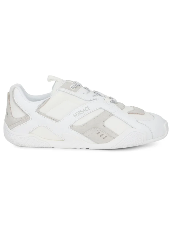 Versace White Low Top Sneakers - Image 2
