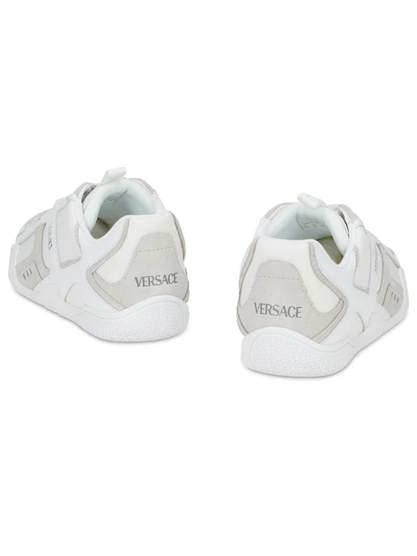 Versace White Low Top Sneakers - Image 4