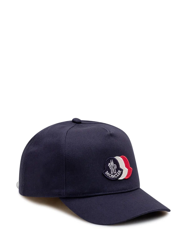Moncler Kids Navy Cap - Image 2