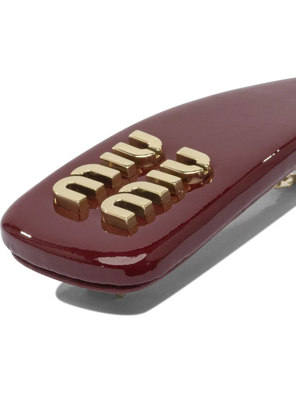 Miu Miu Burgundy Hair Pins - Image 2