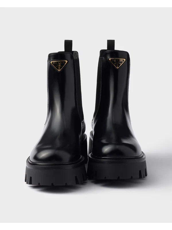 Prada Black Chelsea Boots - Image 3