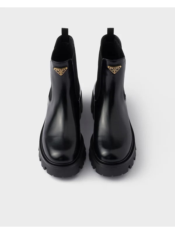 Prada Black Chelsea Boots - Image 4