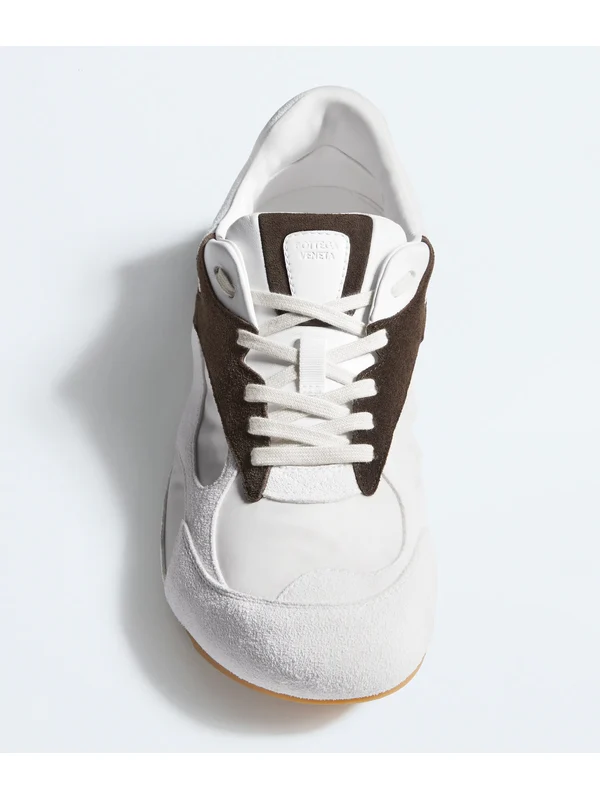 Bottega Veneta White Low Top Sneakers - Image 3