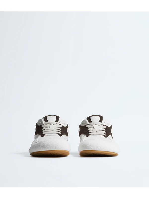 Bottega Veneta White Low Top Sneakers - Image 4