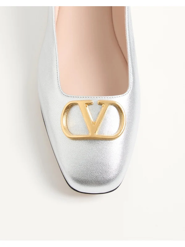 Valentino Silver Flat Shoes - Image 2
