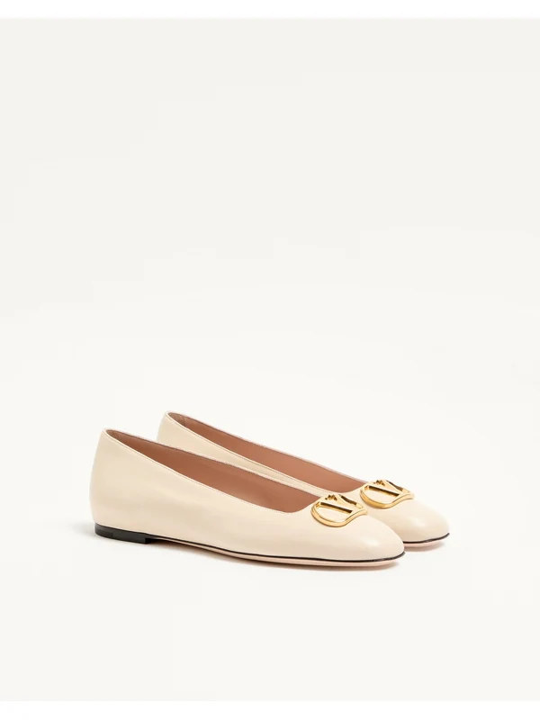 Valentino Ivory Flat Shoes - Image 2