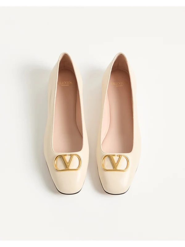 Valentino Ivory Flat Shoes - Image 4