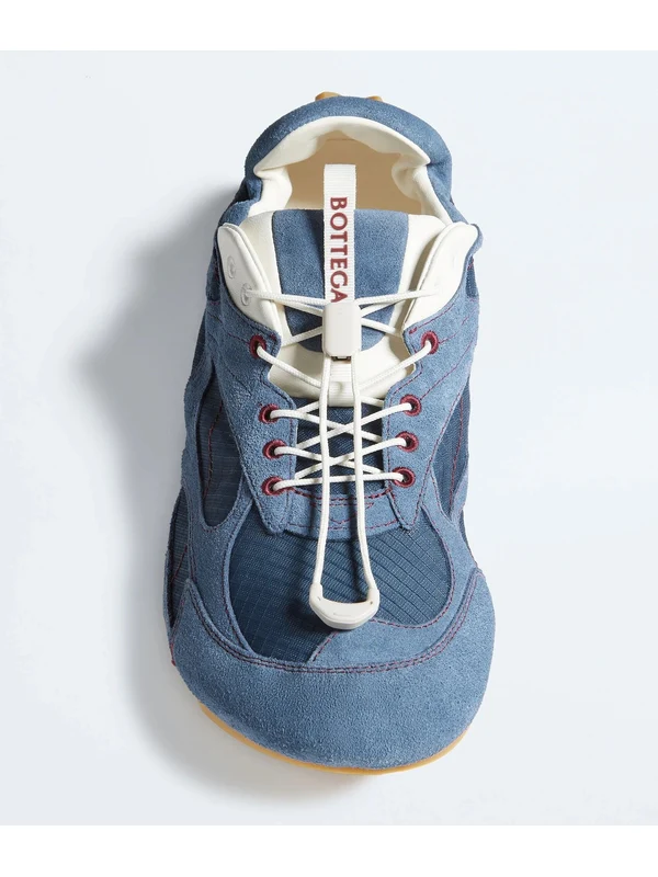 Bottega Veneta Blue Low Top Sneakers - Image 2