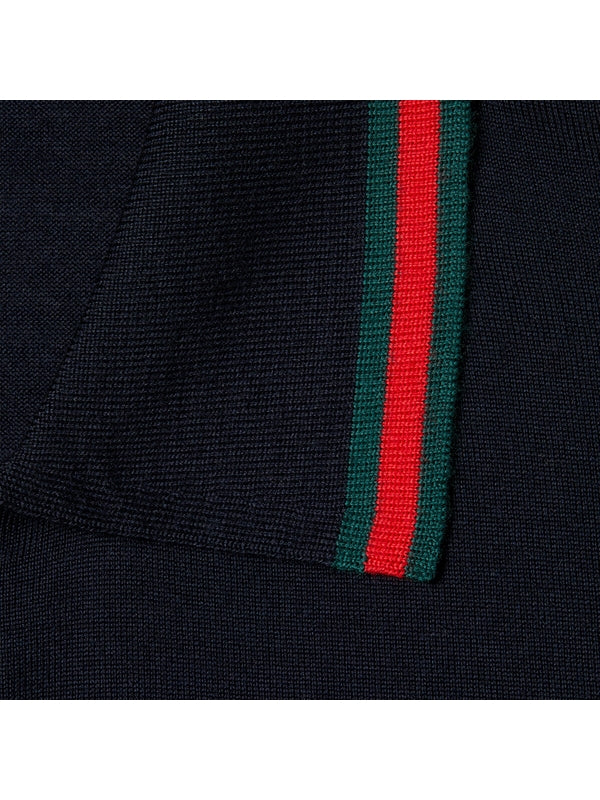 Gucci Navy Polo Shirts - Image 2