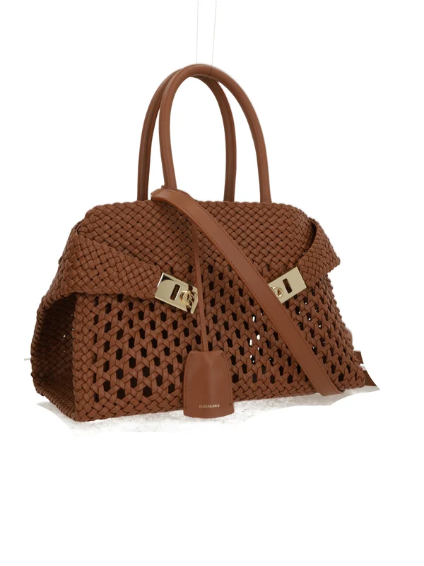 Ferragamo Brown Tote Bags - Image 4