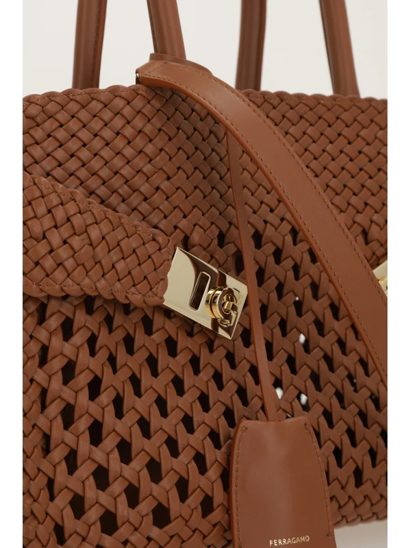 Ferragamo Brown Tote Bags - Image 6