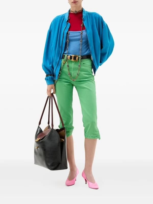 Versace Green Shorts - Image 2