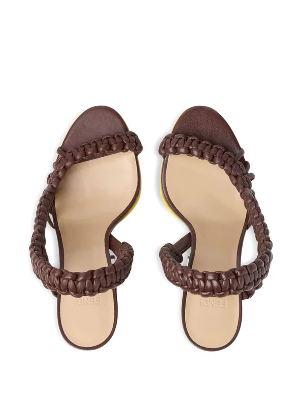 Fendi Brown Sandal Heels - Image 2
