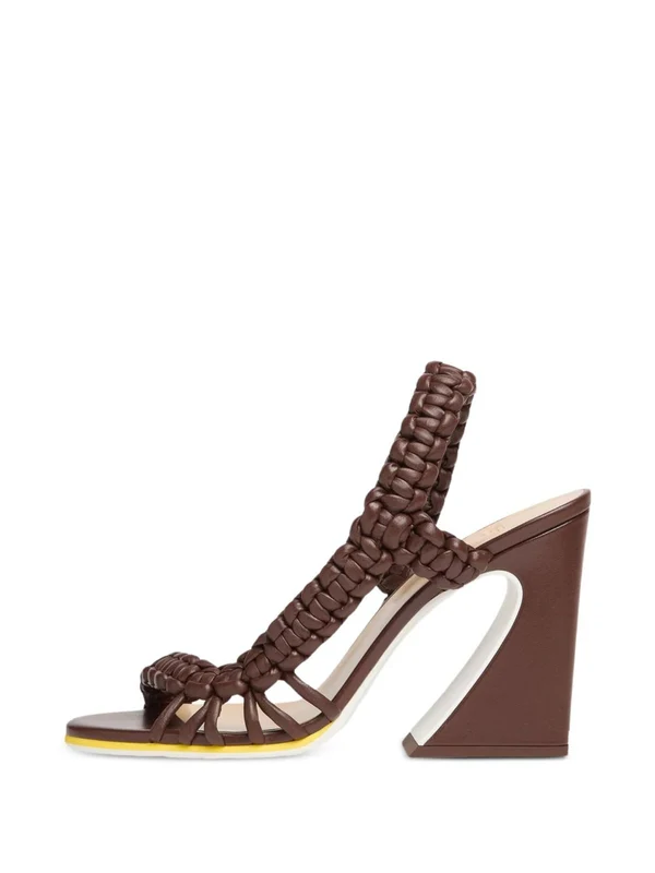 Fendi Brown Sandal Heels - Image 4