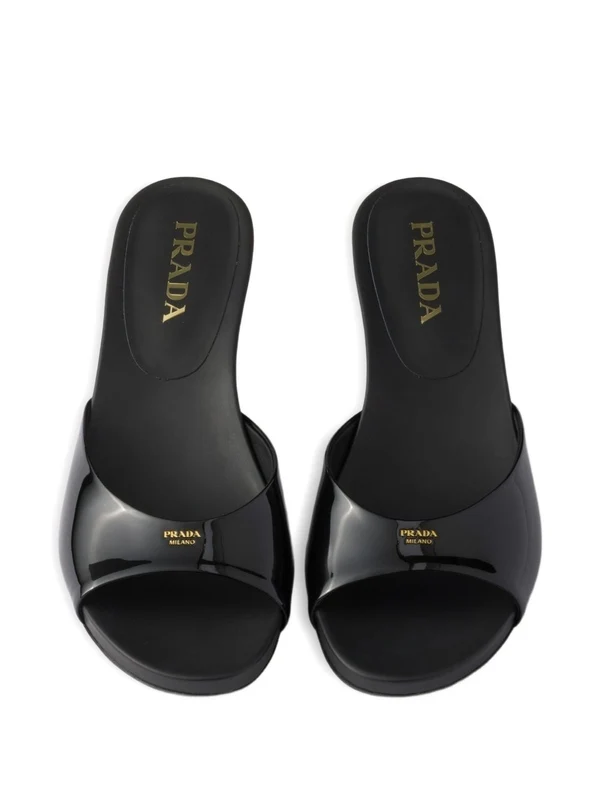 Prada Black Sandal Heels - Image 4