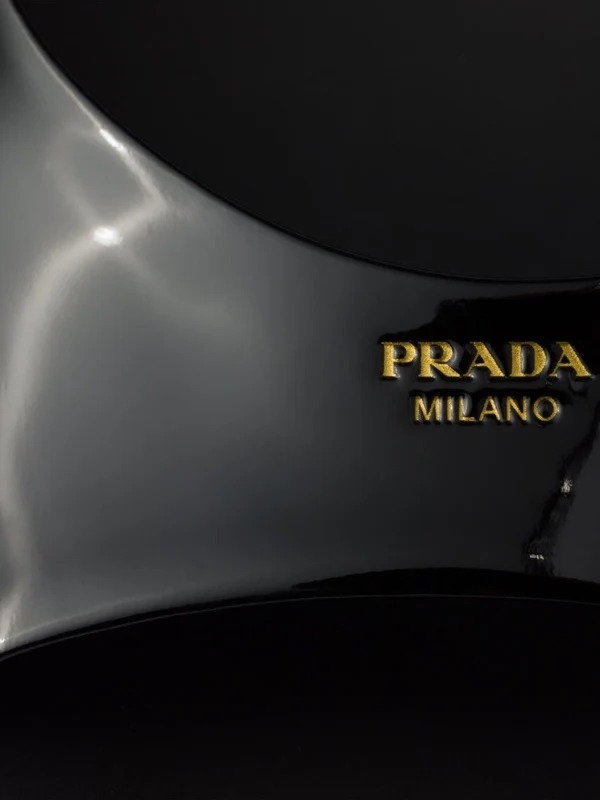 Prada Black Sandal Heels - Image 5