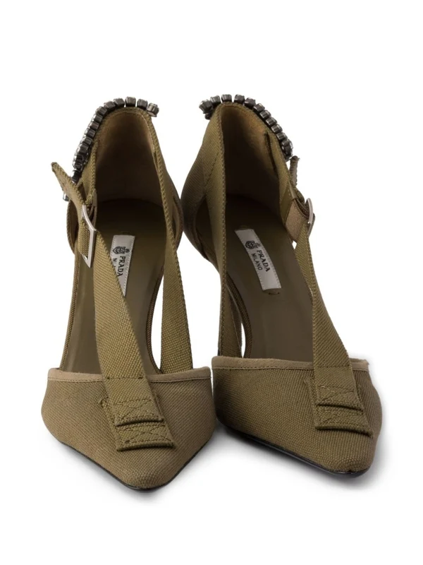 Prada Green Sandal Heels - Image 4