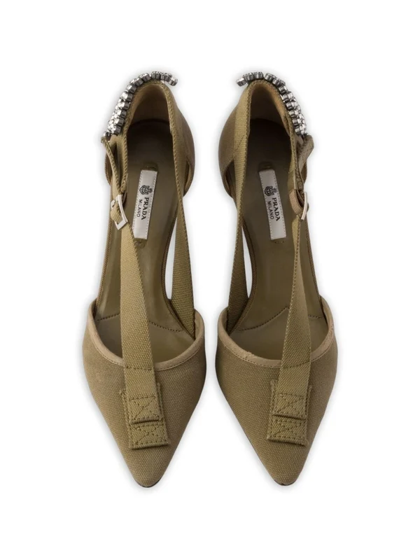 Prada Green Sandal Heels - Image 5