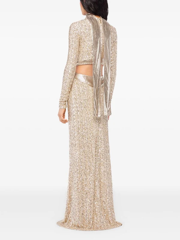 Rabanne Gold Long Dress - Image 2