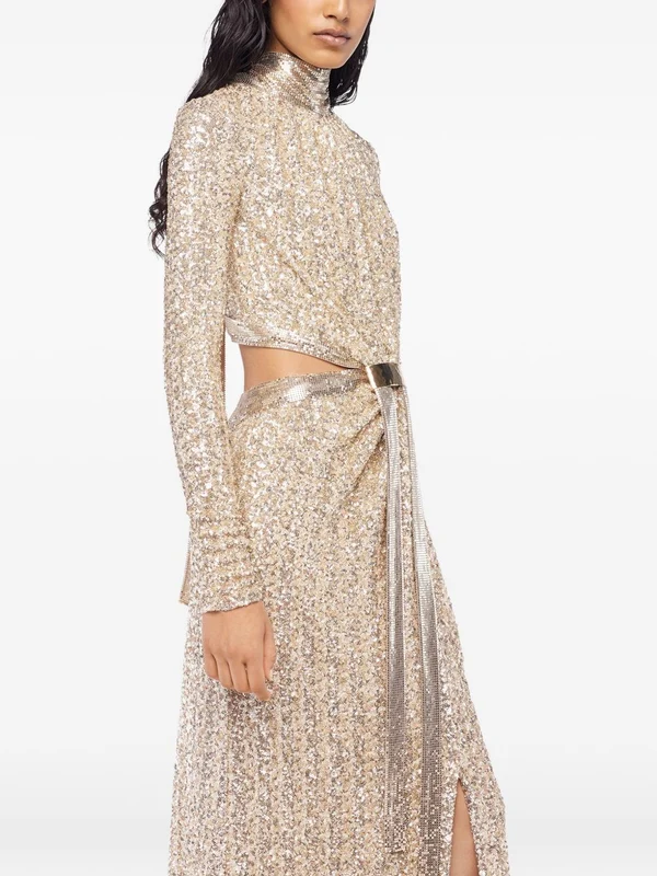 Rabanne Gold Long Dress - Image 4