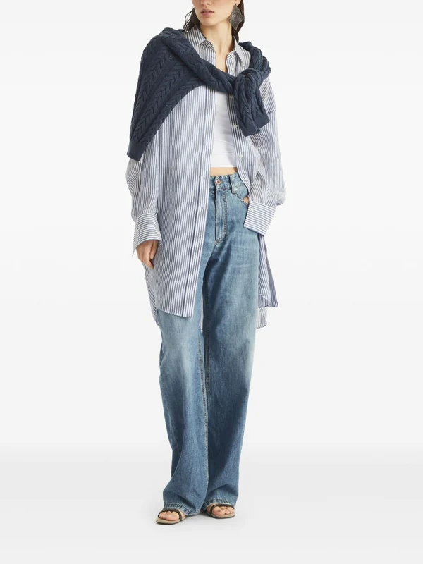 Brunello Cucinelli Blue Denim Pants - Image 3