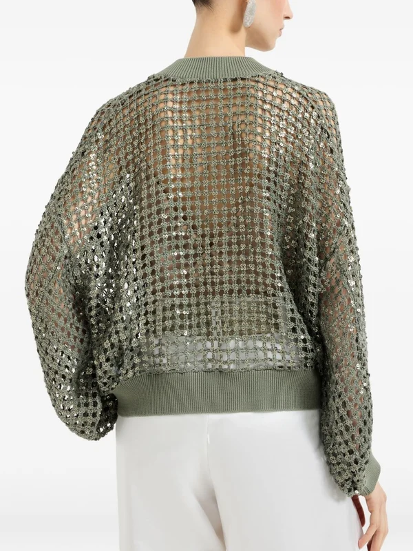 Brunello Cucinelli Green Cardigans - Image 2