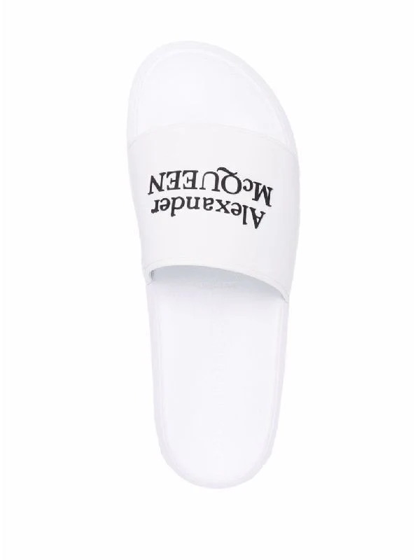 Embossed Logo Band Rubber Slides - Image 4