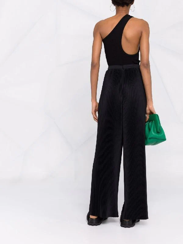 Wide Pleats Banding Pants - Image 5