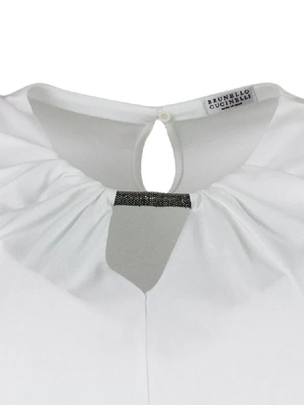 Front Stone Trim Sleeveless Top - Image 3