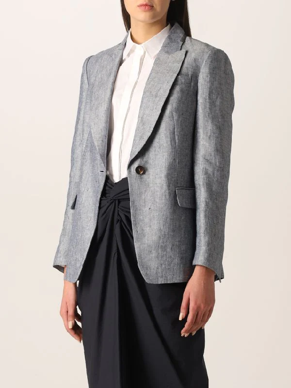 Grey Textured Single Jacket - Image 3