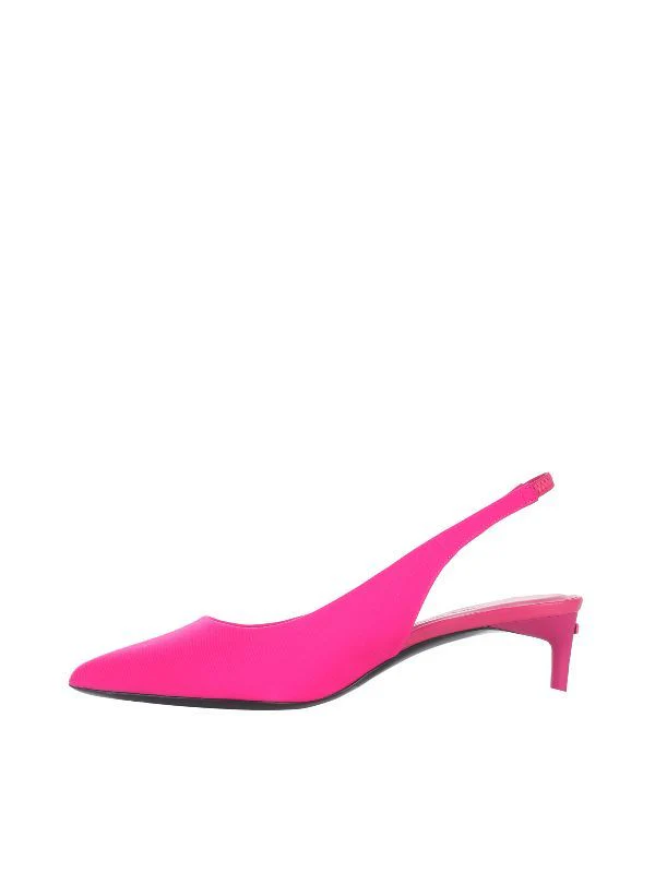Pink Fabric Slingback Heel - Image 2