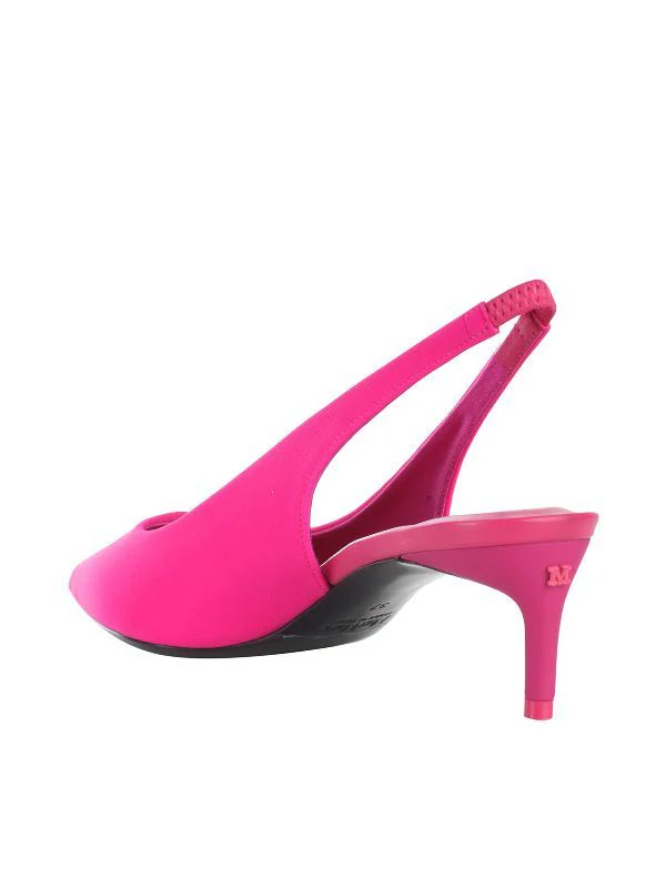 Pink Fabric Slingback Heel - Image 3