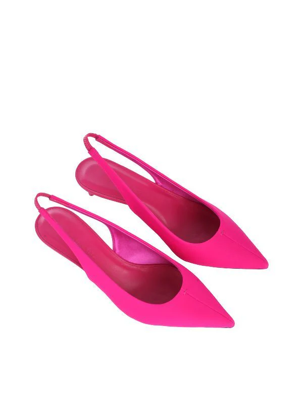 Pink Fabric Slingback Heel - Image 4