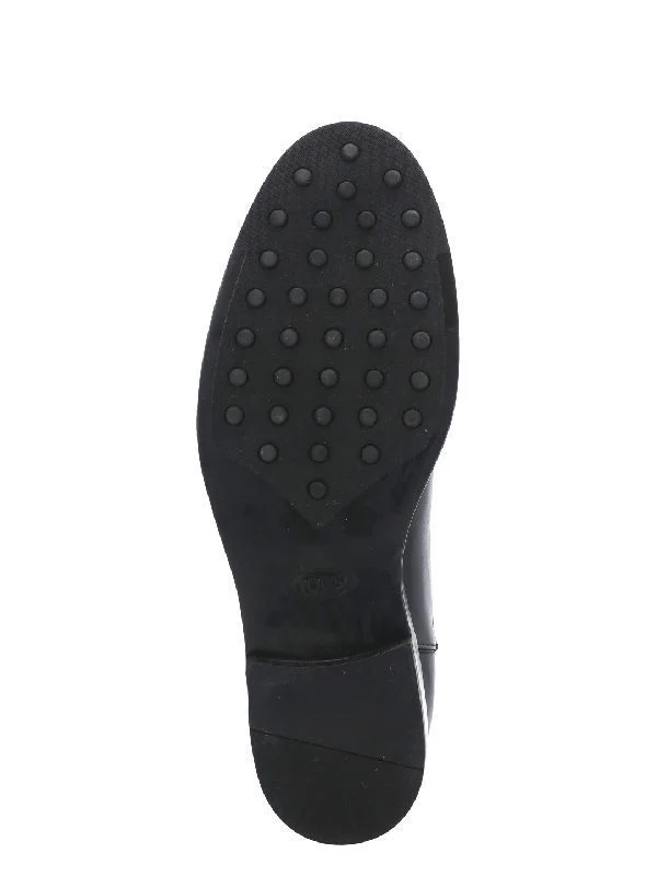 Pebble Sole Leather Chelsea Boots - Image 4