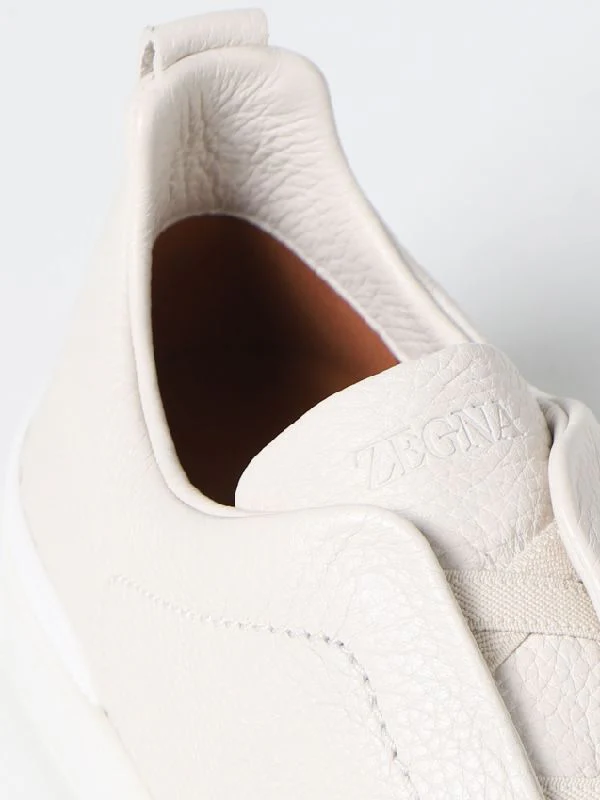 White Triple Stitch Sneakers - Image 4