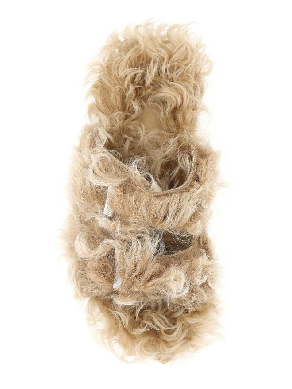 Shearling Slide Sandals - Image 5