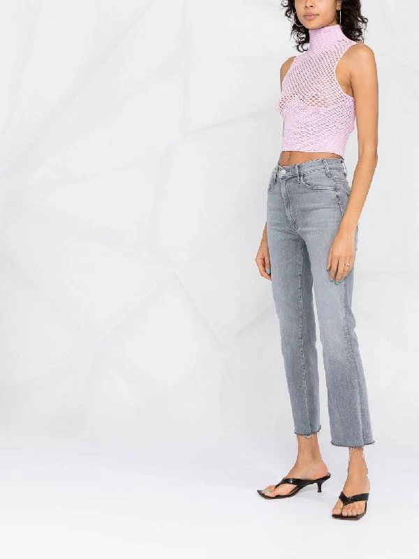 Slimfit Crop Washing Denim Pants - Image 4