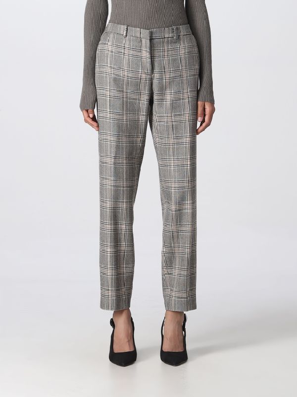 Multicolor Check Trouser Pants - Image 2