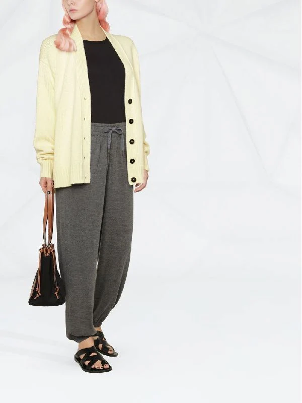 Melange Effect Cashmere Silk Jogger Pants - Image 2