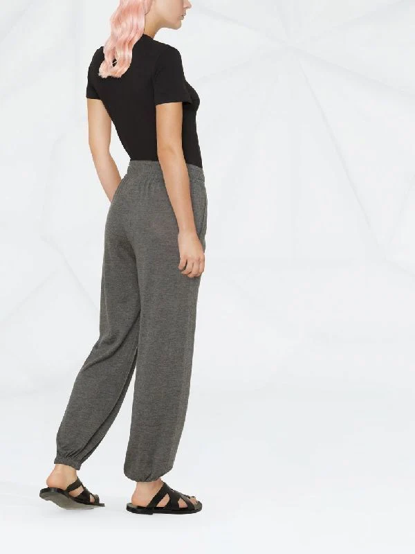 Melange Effect Cashmere Silk Jogger Pants - Image 3