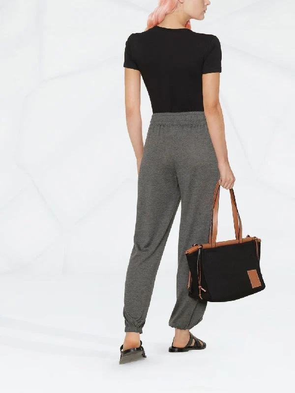 Melange Effect Cashmere Silk Jogger Pants - Image 4